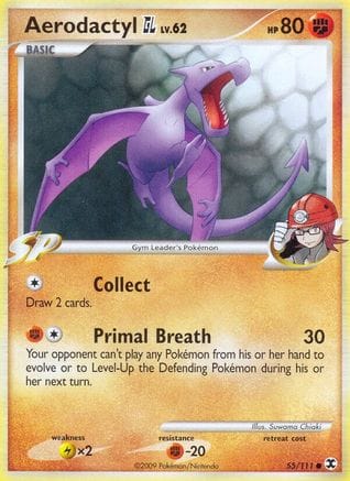 'Pokemon - 'Aerodactyl GL 055/111  Rising Rivals - Common