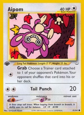 'Pokemon - 'Aipom 041/64  - Unlimited Neo Revelation - Common
