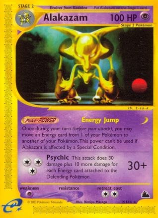 'Pokemon - 'Alakazam (2) 002  Skyridge - Rare