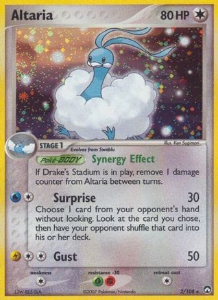 'Pokemon - 'Altaria 002  - Reverse Holofoil Power Keepers - Holo Rare