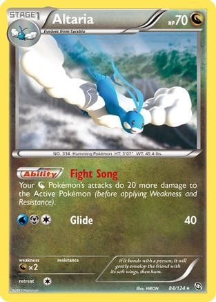 'Pokemon - 'Altaria 084  - Reverse Holofoil Dragons Exalted - Holo Rare