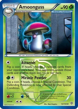 'Pokemon - 'Amoonguss (Team Plasma) 013  Plasma Storm - Uncommon