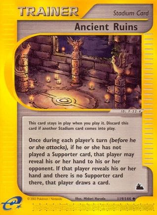 'Pokemon - 'Ancient Ruins 119  Skyridge - Uncommon