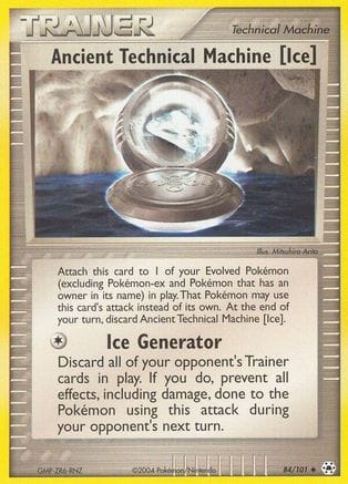 'Pokemon - 'Ancient Technical Machine [Ice] 084  Hidden Legends - Uncommon