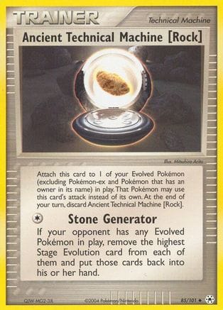 'Pokemon - 'Ancient Technical Machine [Rock] 085  Hidden Legends - Uncommon
