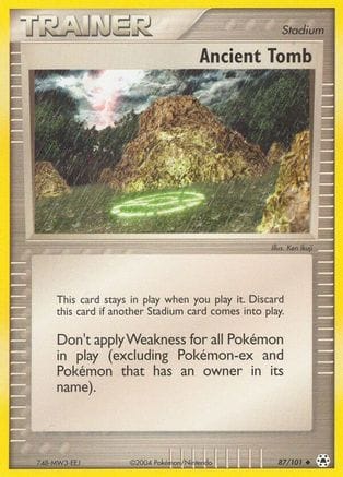 'Pokemon - 'Ancient Tomb 087  - Reverse Holofoil Hidden Legends - Uncommon
