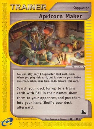 'Pokemon - 'Apricorn Maker 121  - Reverse Holofoil Skyridge - Uncommon