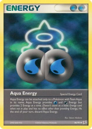 'Pokemon - 'Aqua Energy 086  Team Magma vs Team Aqua - Uncommon