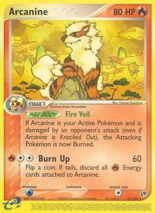 'Pokemon - 'Arcanine 015/100  Sandstorm - Rare