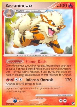 'Pokemon - 'Arcanine 022/132  Secret Wonders - Rare