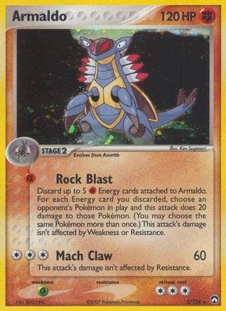 'Pokemon - 'Armaldo 003  - Holofoil Power Keepers - Holo Rare