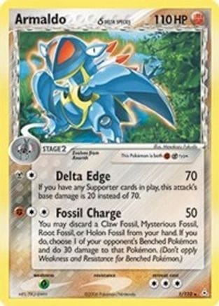 'Pokemon - 'Armaldo (Delta Species) 001  - Holofoil Holon Phantoms - Holo Rare