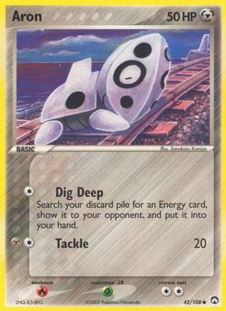 'Pokemon - 'Aron 042/108  Power Keepers - Common