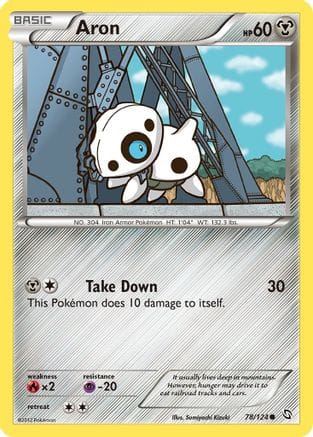 'Pokemon - 'Aron 078  - Reverse Holofoil Dragons Exalted - Common