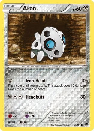 'Pokemon - 'Aron 057/101  Plasma Blast - Common