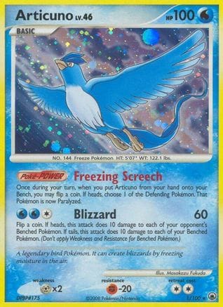 'Pokemon - 'Articuno 001  - Holofoil Majestic Dawn - Holo Rare