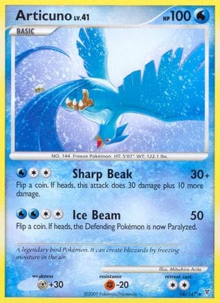 'Pokemon - 'Articuno (16) 016  - Reverse Holofoil Supreme Victors - Rare