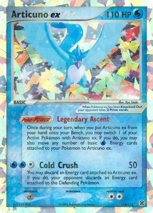'Pokemon - 'Articuno ex 114  - Holofoil FireRed & LeafGreen - Secret Rare