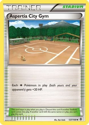 'Pokemon - 'Aspertia City Gym 127  - Reverse Holofoil Boundaries Crossed - Uncommon