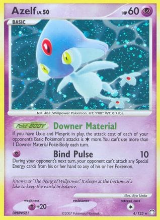 'Pokemon - 'Azelf 004/123  - Holofoil Mysterious Treasures - Holo Rare