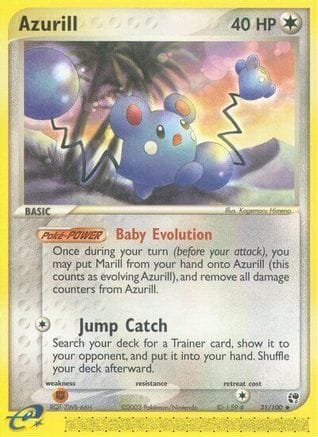 'Pokemon - 'Azurill 031/100  Sandstorm - Uncommon