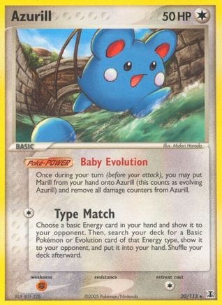 'Pokemon - 'Azurill 020  Delta Species - Rare