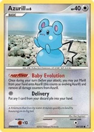 'Pokemon - 'Azurill 069/130  - Reverse Holofoil Diamond and Pearl - Common