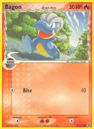 'Pokemon - 'Bagon 057/113  Delta Species - Common