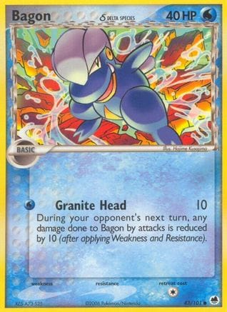 'Pokemon - 'Bagon (Delta Species) 043/101  Dragon Frontiers - Common