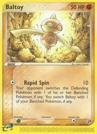 'Pokemon - 'Baltoy 032  - Reverse Holofoil Sandstorm - Uncommon