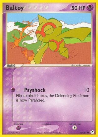 'Pokemon - 'Baltoy 052/101  - Reverse Holofoil Hidden Legends - Common