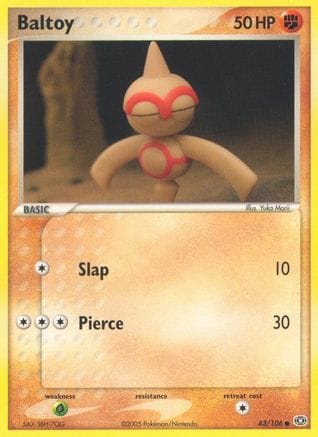 'Pokemon - 'Baltoy 043  Emerald - Common