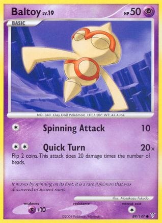 'Pokemon - 'Baltoy 089  - Reverse Holofoil Supreme Victors - Common