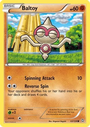'Pokemon - 'Baltoy 063  - Reverse Holofoil Dragons Exalted - Common