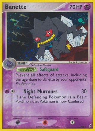 'Pokemon - 'Banette 001/100  - Holofoil Crystal Guardians - Holo Rare
