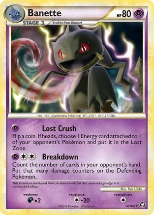 'Pokemon - 'Banette 014  - Reverse Holofoil Triumphant - Rare