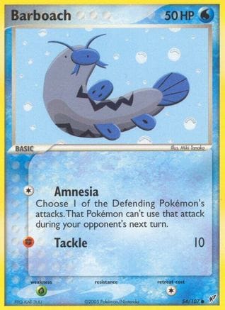 'Pokemon - 'Barboach 054  - Reverse Holofoil Deoxys - Common