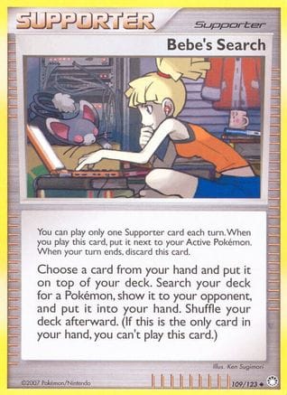 'Pokemon - 'Bebe's Search 109/123  Mysterious Treasures - Uncommon
