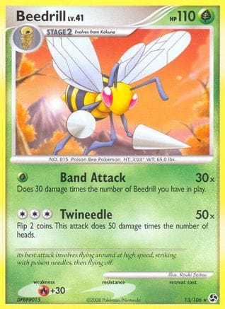 'Pokemon - 'Beedrill 013  Great Encounters - Rare
