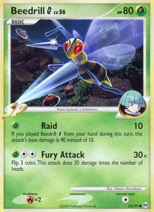 'Pokemon - 'Beedrill G 053/99  Arceus - Common