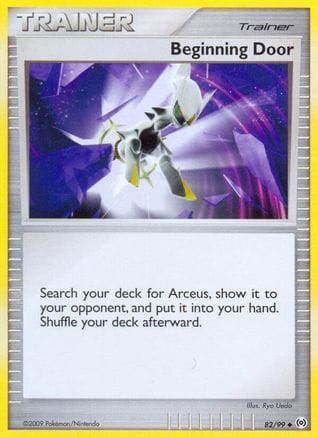 'Pokemon - 'Beginning Door 082  - Reverse Holofoil Arceus - Uncommon