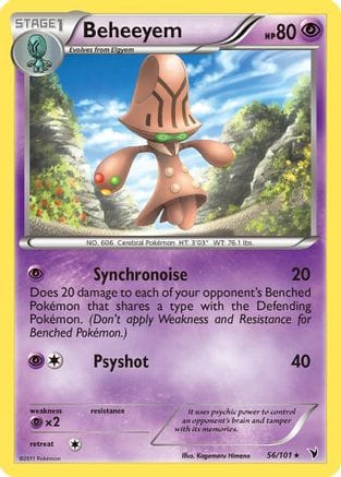 'Pokemon - 'Beheeyem 056  Noble Victories - Rare