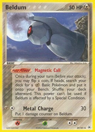 'Pokemon - 'Beldum 029/101  - Reverse Holofoil Hidden Legends - Uncommon