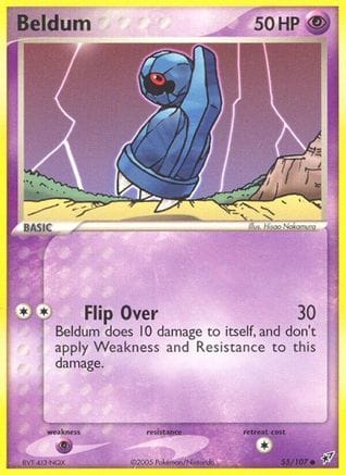 'Pokemon - 'Beldum 055  - Reverse Holofoil Deoxys - Common