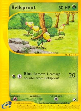 'Pokemon - 'Bellsprout (45) 045  Aquapolis - Uncommon
