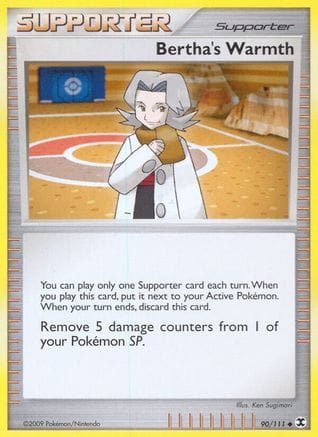 'Pokemon - 'Bertha's Warmth 090  - Reverse Holofoil Rising Rivals - Uncommon