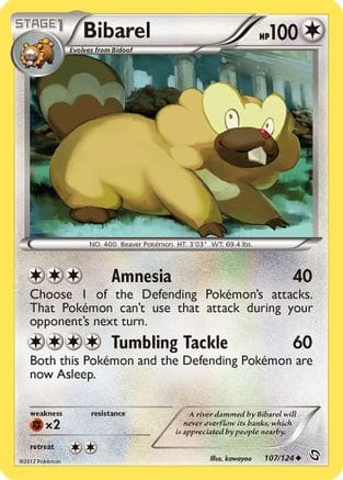 'Pokemon - 'Bibarel 107  - Reverse Holofoil Dragons Exalted - Uncommon