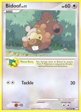 'Pokemon - 'Bidoof 073  Mysterious Treasures - Common