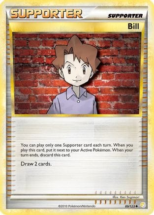 'Pokemon - 'Bill 089  HeartGold SoulSilver - Uncommon