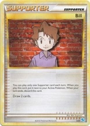 'Pokemon - 'Bill (#5) 005  HGSS Trainer Kit Gyarados & Raichu - Common